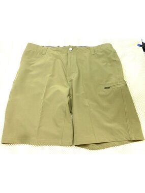 ZeroXposur Mens Khaki Travel Series Shorts With Cargo Pocket 10" Inseam Size 40